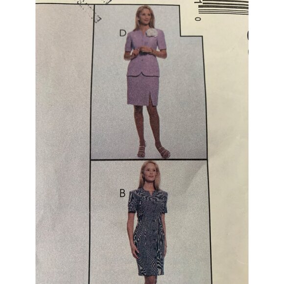 McCall's Misses Dress Coat Skirt Sewing Pattern Sz  8 - 12 8669 - Uncut - Picture 3 of 10